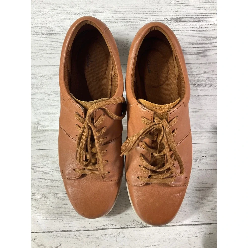 Clarks Leather Sneakers Mens size 12‎